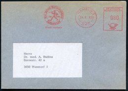 1983 (24.6.) 325 HAMELN 1, Jubil.-Absender-Freistempel: 700 JAHRE RATTENFÄNGER, Stadt Hameln (= Rattenfänger Mit Flöte)  - Other & Unclassified