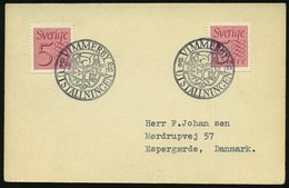 1953 (18.6.) SCHWEDEN, Sonderstempel: VIMMERBY, UTSTALLNINGEN = Wappen Mit Eichhörnchen, Inl.-Brief - Nagetiere & Eichhö - Sonstige & Ohne Zuordnung