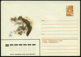 1979 UdSSR, 4 Kop. Ganzsachen-Umschlag, Ocker: Streifenhörnchen (Burunduk), Ungebr. - Nagetiere & Eichhörnchen / Rodents - Autres & Non Classés