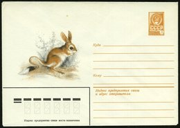 1980 UdSSR, 4 Kop. Ganzsachen-Umschlag, Ocker: Erdhase (Springmaus), Ungebr. - Nagetiere & Eichhörnchen / Rodents & Squi - Other & Unclassified