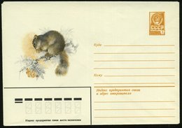 1981 UdSSR, 4 Kop. Ganzsachen-Umschlag, Braun: Siebenschläfer, Ungebr. - Nagetiere & Eichhörnchen / Rodents & Squirrel / - Other & Unclassified