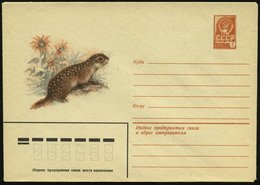 1981 UdSSR, 4 Kop. Ganzsachen-Umschlag, Braun: Perlziesel, Ungebr. - Nagetiere & Eichhörnchen / Rodents & Squirrel / Ron - Sonstige & Ohne Zuordnung