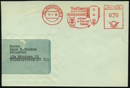 1960 (14.4.) (22 A) REMSCHEID !, Absender-Freistempel: Vaillant KLEIN-GEYSER DER HEISSWASSER-AUTOMAT.. (Boiler, Hasenkop - Other & Unclassified