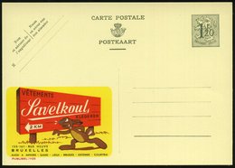 1952 BELGIEN, 1,20 F. Publibel-Ganzsache: VETEMENTS Savelkoul.. = Rennender Hase, Ungebr. (Mi.P 283  I / 1125) - Hase &  - Andere & Zonder Classificatie