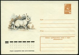 1979 UdSSR, 4 Kop. Ganzsachen-Umschlag, Ocker: Schneehase, Ungebr. - Hase & Kaninchen / Hare & Rabbits / Lievre & Lapin  - Otros & Sin Clasificación