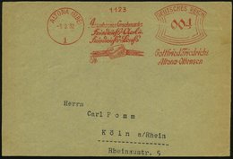 1932 (3.8.) ALTONA (ELBE) 1, Absender-Freistempel: ..Friedrichs-Aal U. Friedrichs-Lachs, Gottfried Friedrichs = 2 Aale,  - Sonstige & Ohne Zuordnung