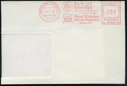 1938 (14.7.) HAMBURG-ALTONA 1, Absender-Freistempel: Rauch- U. Dosen-Fisch.. Altonaer Fischräucherei Gebr. Westphalen =  - Other & Unclassified