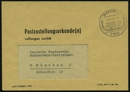 1964 (19.9.) 7501 MARXZELL, Handwerbestempel: Bekannte Schwarzwaldforellenzucht = Forelle, Markenlose Postzustellungsurk - Sonstige & Ohne Zuordnung