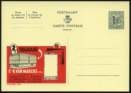 1959 BELGIEN. 1.50 F. Publibel-Ganzsache: FRIDGIDAIRE Ets. R. VAN MARCKE.. Kühlschrank, Seepferdchen Etc., Ungebr. (Mi.P - Sonstige & Ohne Zuordnung