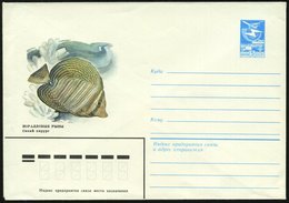 1984 UdSSR, 5 Kop. Ganzsachen-Umschlag, Blau: Doktorfisch, Ungebr. - Fisch / Fish / Poisson / Pesce - Autres & Non Classés