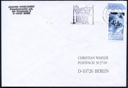 1996 53111 BONN 1, Maschinen-Werbestempel: DIE WELT DER WALE, Museum Koenig Bonn (tauchender Wal) Bedarfsbrief - Wal & D - Sonstige & Ohne Zuordnung