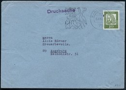 1964 (3.8.) 75 KARLSRUHE 1, Maschinen-Werbestempel: Besucht Uns Im Karlsruher ZOO = Pinguin, Pelika, Flamingo U. Kranich - Other & Unclassified