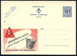 1951 BELGIEN, 90 C. Publibel-Ganzsache: BOUCHOUT Artikelen.. = Pinguin (u. Wassereimer) Ungebr. (Mi.P 273 II / 982) - Vö - Autres & Non Classés