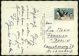 1960 FRANKREICH, 0,30 F. Naturschutz, EF = Papageientaucher, Bedarfs-Ausl.-Ak. - Vögel / Birds / Oiseaux / Uccelli - Other & Unclassified