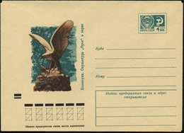 1971 UdSSR, 4 Kop. Ganzsachen-Umschlag, Blau: Skulptur "russ. Adler Tötet Faschistische Schlange" = Schlacht Von Orel 19 - Altri & Non Classificati