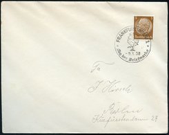 1938 (9.1.) FRANKFURT (ODER) 1, Sonderstempel: Tag Der Briefmarke = Hahn, Inl.-Brief (Bo.9) - Nutzvögel & Ei / Domestic  - Otros & Sin Clasificación