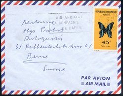 1963 SENEGAL, 45 F. Schmetterling (Papilio Nireus), EF, Sauber Gest. Übersee-Flugpostbrief (Mi.268 EF) - Insekten / Inse - Sonstige & Ohne Zuordnung