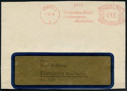1930 (7.10.) KREFELD 2, Absender-Freistempel: GRABOW & MEIER, Seidenwaren.., Bedarfs-Vorderseite - Seidenraupe & Seide / - Other & Unclassified