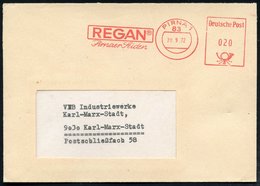 1972 83 PIRNA 1, Absender-Freistempel: REGAN, Pirnaer Seiden, Rs. Abs.-Stempel: VEB Chemiefaserkombinat Schwarza.. Kunst - Other & Unclassified