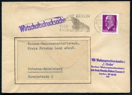 1971 (5.2.) 113 BERLIN-LICHTENBERG 1, Maschinen-Werbestempel:TIERPARK BERLIN  = Okapi, Firmenbrief - Zoologische Gärten  - Other & Unclassified