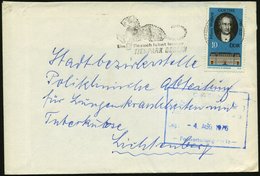 1976 1136 BERLIN-FRIEDRICHSFELDE 1, Sowjet. Maschinen-Werbestempel (Ortsstempel 90° Gedreht, UB "nx"): Ein Besuch Lohnt  - Otros & Sin Clasificación