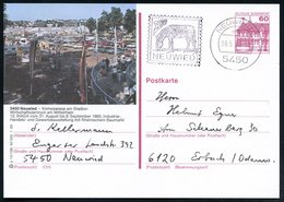 1986 (30.5.) 5450 NEUWIED 1, Maschinen-Werbestempel: ZOO NEUWIED = Zebra, Ortsgleiche Bild-Ganzsache 60 Pf. 5450 Neuwied - Other & Unclassified