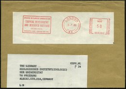 1985 GROSSBRITANNIEN, Absender-Freistempel: LONDON W. 8., ...TROPICAL DEVELOPMENT AND RESEARCH INSTITUTE, COLLEGE HOUSE, - Andere & Zonder Classificatie
