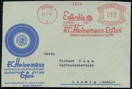 1933 (23.3.) ERFURT 1, Absender-Freistemepl: Efordia Qualitäts-Sämereien Von F.C. Heinemann.. Samenzucht U. Grossgärtner - Other & Unclassified