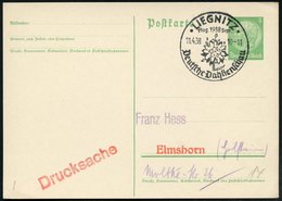 1938 (11.4.) LIEGNITZ, Hand-Werbestempel: Aug. 1938 Sept., Deutsche Dahlienschau (Dahlie) Inl.-Karte (Bo.14 Type II = °  - Sonstige & Ohne Zuordnung