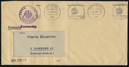 1969 (4.7.) 46 DORTMUND 1, Band-Maschinen-Werbestempel: Bundesgartenschau Euroflor.. (Blüte Aus Buchstaben) + Nebenstemp - Sonstige & Ohne Zuordnung