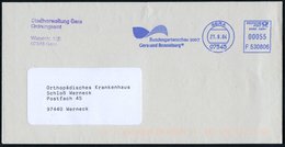 2004 (21.9.) 07545 GERA, Blauer Absender-Freistempel: Bundesgartenschau 2007 Gera U. Ronneburg, Kommunalbrief - Gartenba - Autres & Non Classés