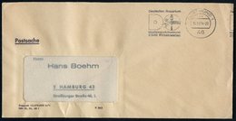 1974 (14.11.) 46 DORTMUND 1, Maschinen-Werbestempel: Deutsches Rosarium, Westfalenpark.. 2500 Rosensorten (Rose, Wesrfal - Autres & Non Classés