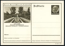 1940 Forst (Lausitz), 6 Pf. Bild-Ganzsache Hindenburg, Braun: Ostdeutscher Rosengarten - Rosengartenfestspiele (Rosengar - Otros & Sin Clasificación