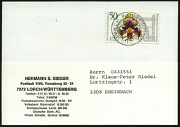 1979 BERLIN /  BRD 50 Pf. "300 Jahre Botanischer Garten Berlin", EF = Orchidee, Firmenkarte (Mi.602 EF) - Orchideen / Or - Sonstige & Ohne Zuordnung