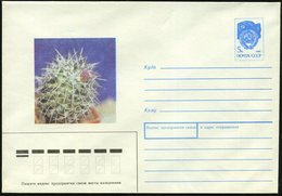 1990 UdSSR, 5 Kop. Ganzsachen-Umschlag, Blau: Kaktus, Ungebr. - Sukkulenten & Kaktus / Cactus - Other & Unclassified