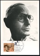 1981 (19.10.) 6000 FRANKFURT AM MAIN 1, Sonderstempel: FRANKFURTER BUCHMESSE Auf 50 Pf. Hermann Hesse (Literatur-Nobelpr - Autres & Non Classés