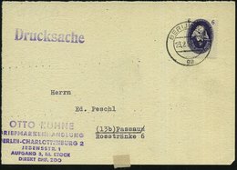 1951 (23.2.) D.D.R., 6 Pf. Th. Mommsen, EF = Historiker U. Jurist (Nobelpreis 1902) Gest. Berlin, Firmen-Vorderseite (Mi - Autres & Non Classés