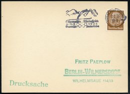 1936 (7.2.) Frankfurt (Main) 2, Maschinen-Werbestempel: Olympische Winterspiele 6.-16.2.1936, Garmisch.. (Skispringer) I - Andere & Zonder Classificatie