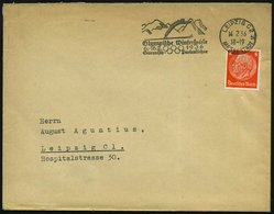 1936 (14.2.) LEIPZIG C 2, MESSESTADT, Maschinen-Werbestempel: Olympische Winterspiele, 6.-16.2. 1936, Garmisch.. (Skispr - Other & Unclassified
