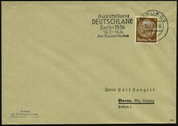 1936 (20.7.) BERLIN C 2, Maschinen-Werbestempel: Ausstellung DEUTSCHLAND, Berlin 1936.. Am Kaiserdamm (= Olympia-Ausstel - Other & Unclassified