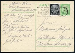 1936 (22.7.) HANNOVER 1, Maschinen-Werbestempel: Ausstellung DEUTSCHLAND, Berlin 1936... Am Kaiserdamm (= Olympia-Ausste - Otros & Sin Clasificación