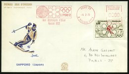 1972 (5.2.) FRANKREICH, Olymp. Winterspiele 1972, Absender-Freistempel: PARIS 49, SAPPORO'72, Jeux Olympiques D'Hiver In - Autres & Non Classés