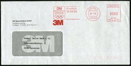 1988 4040 NEUSS 1, Absender-Freistempel: 3M.. Sponsor Olymp. Spiele 1988 (Olymp. Ringe) Inl.-Brief - Olympische Sommersp - Andere & Zonder Classificatie