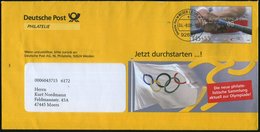 2008 92637 WIDEN OPF., 145 + 55 C. Dienst-Ganzsachen-Umschlag "Olympische Spiele 2008" = Rudern (Versandstelle Philateli - Other & Unclassified