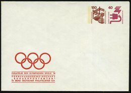 1976 B.R.D., PU 150 + 40 Pf. Unfall: PHILATELIE DER OLYMPISCHEN SPIELE '76 (Olympia-Ringe) Ungebr. (Mi.PU 97) - Olympisc - Sonstige & Ohne Zuordnung