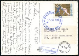 1982 (7.7.) UdSSR, 16 Kop. "Olympiade Mexico", EF = Fechten + Blauer Bordpostamt: M S ALEXANDR PUSHKIN FROM HIGH SEAS +  - Otros & Sin Clasificación