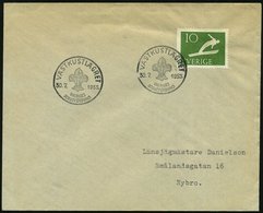 1955 (30.7.) SCHWEDEN, Sonderstempel: VÄSTKUSTLÄGRET, SVERIGES SCOUTFÖRBUND (Lilie) = Pfadfinder-Lager, Inl.-Brief - Pfa - Altri & Non Classificati