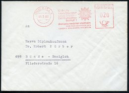 1962 (19.3.) (24 B) KIEL 1, Absender-Freistempel: Schutz Von Bürger U. Staat _ Dein Lebensberuf! Polizeianwärter.. DER I - Other & Unclassified