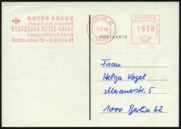 1979 (1.6.) 1000 BERLIN 41, Absender-Freistempel: ROTES KREUZ überall U. Jederzeit, DRK Landesverband Berlin.. (Kreuz) O - Altri & Non Classificati