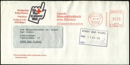 1985 (8.11.) 7255 RUTESHEIM 1, Absender-Freistempel: Durch Menschlichkeit Zum Frieden, 125 Jahre Rotkreuzgedanke Auf Rek - Other & Unclassified